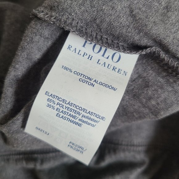 Polo Ralph Lauren Logo Joggers Sleep Pants Size M Gray 100% Cotton - Picture 7 of 7